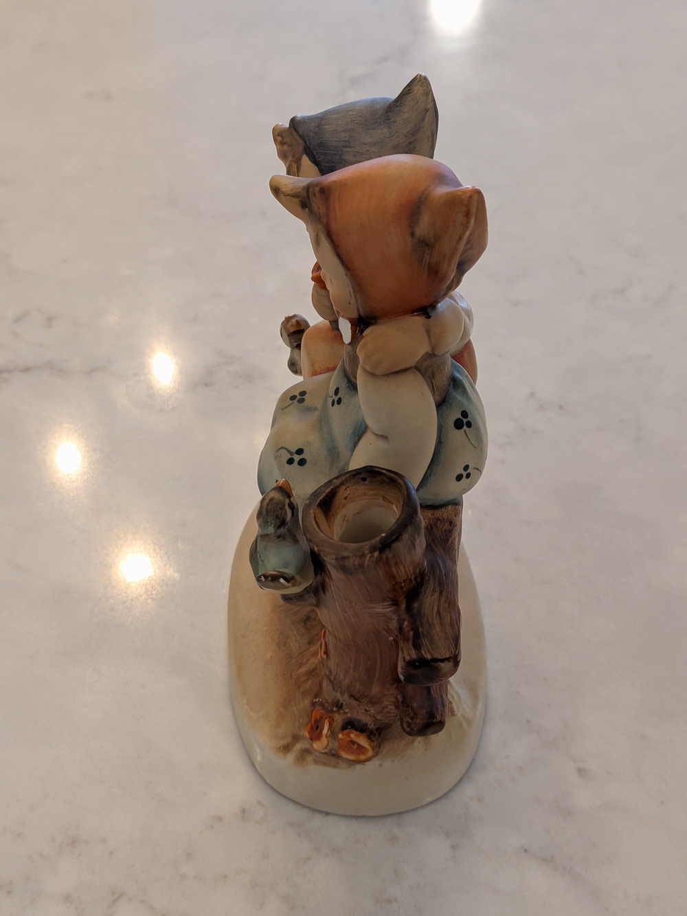 Vintage 1960s Hummel Style Ceramic Figurine of Two Children - Picture 5 of 6